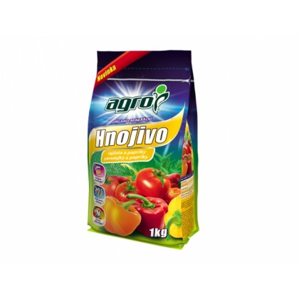 Hnojivo AGRO organo-minerální na rajče a papriky 1kg