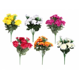 Květina CHRYZANTÉMA KVĚT X13 umělá 13 květů 36cm