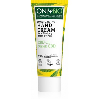OnlyBio Regenerační krém na ruce s konopím a CBD olejem (75 ml)